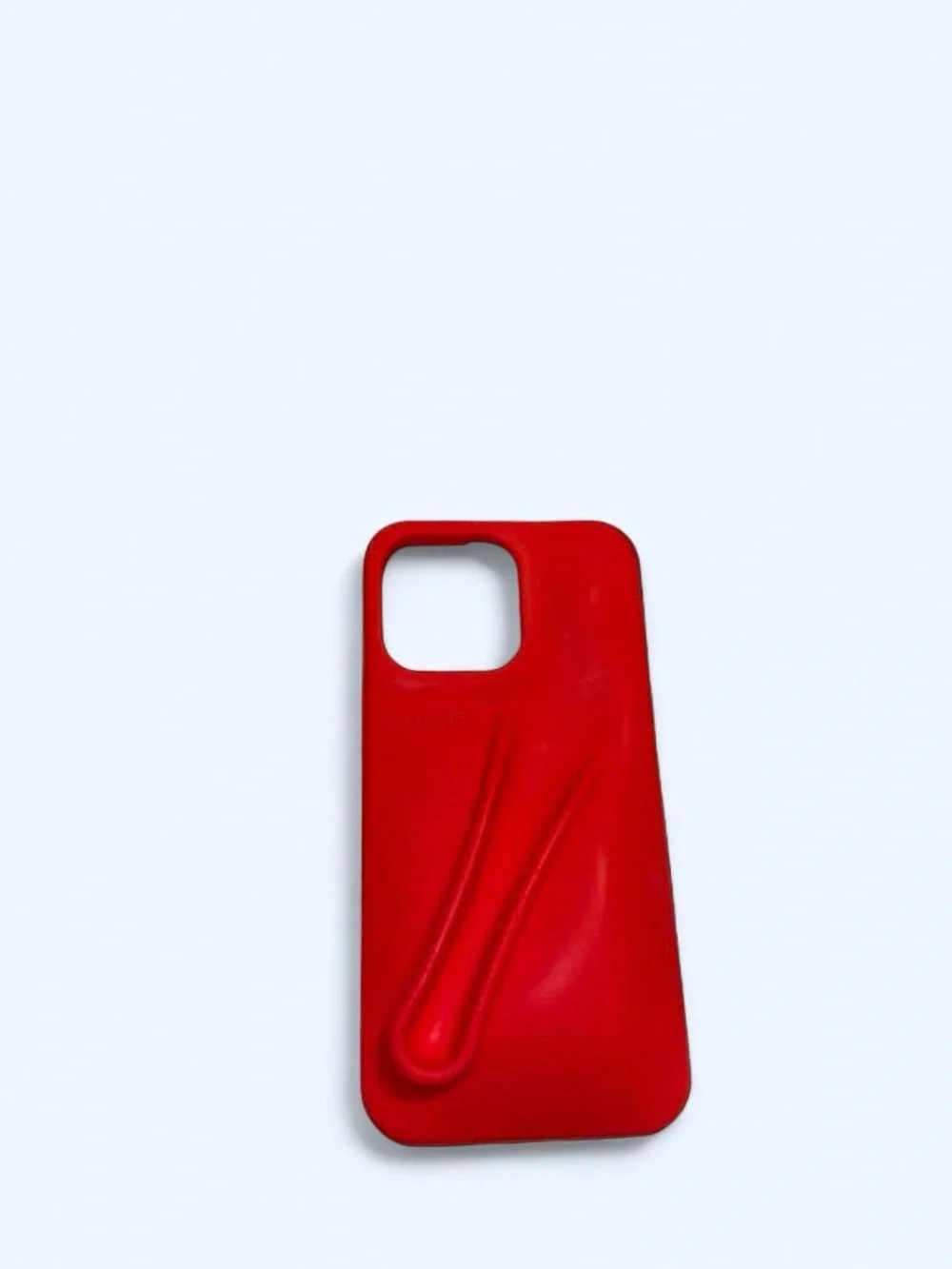 RHODE Red Silicone Phone Case with Integrated Sculpted Grip